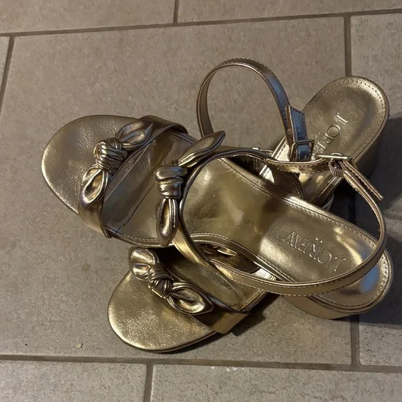 J. Crew Metallic Gold Knot Sandals - Picture 4 of 4